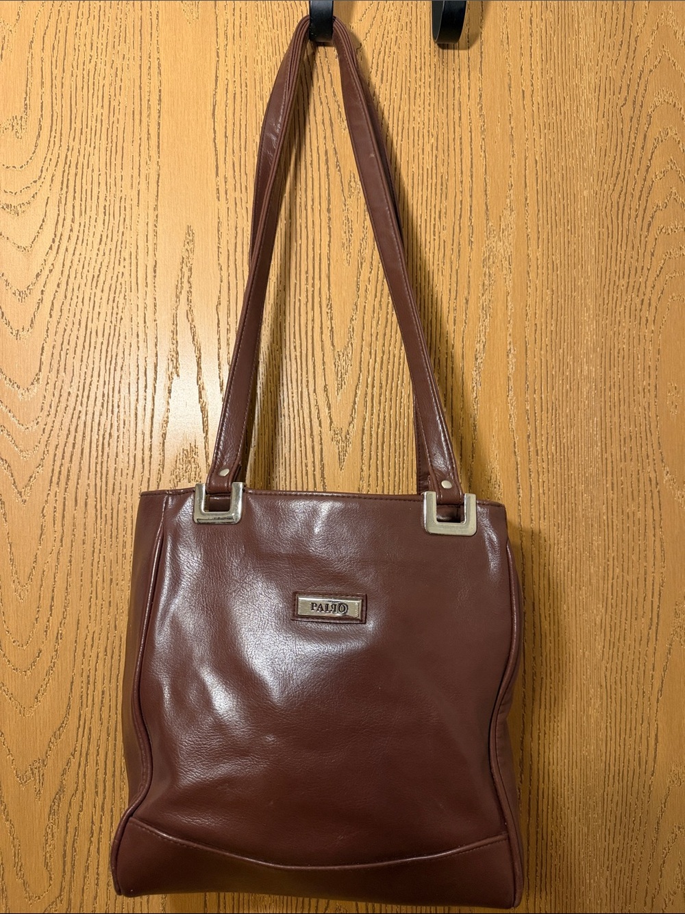 PALIO Vintage Brown Faux Leather Shoulder Bag / Tote